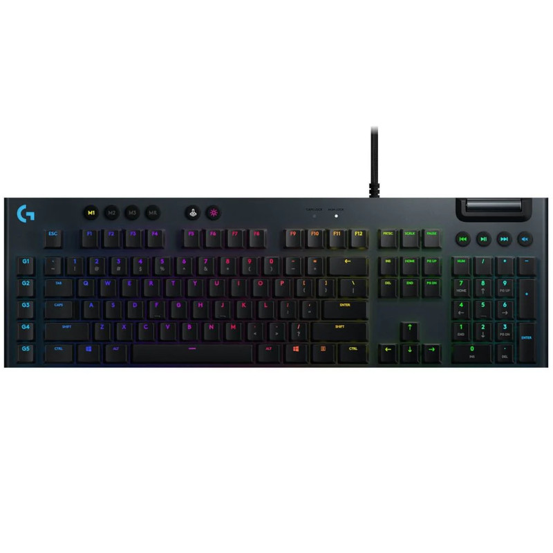 Logitech G815 Lightsync RGB Mechanical Gaming keyboard - Black - لوحة مفاتيح